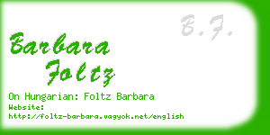 barbara foltz business card